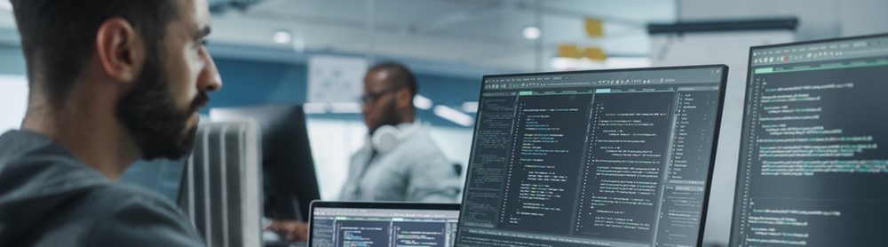 Architect working on computer Architect working on computer