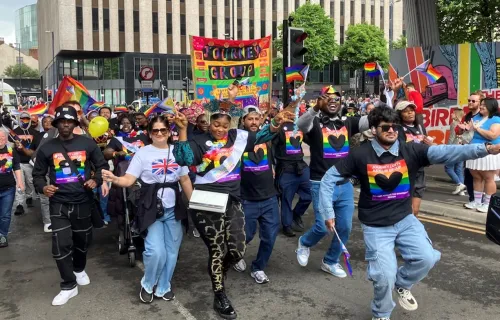 CGI Partner Gareth Hewson and members of LGBT Journey Group