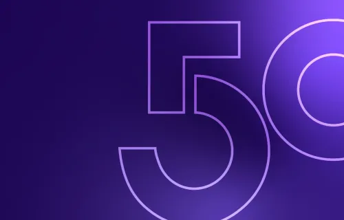 CGI 50th gradient banner
