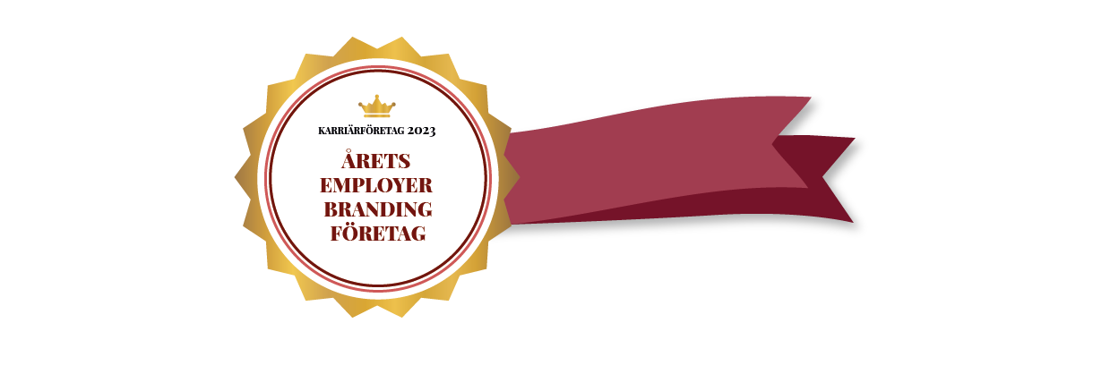 Badge för Årets Employer Branding-företag 2023