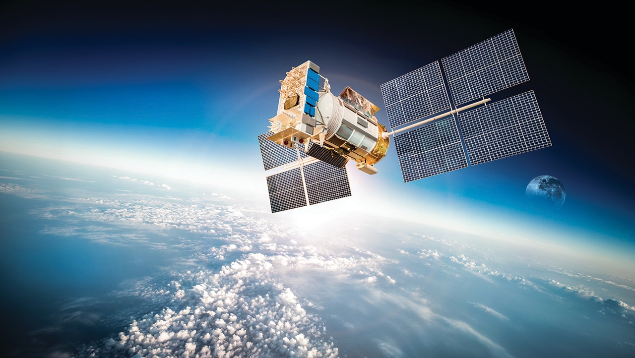 Satellite orbiting earth Satellite orbiting earth