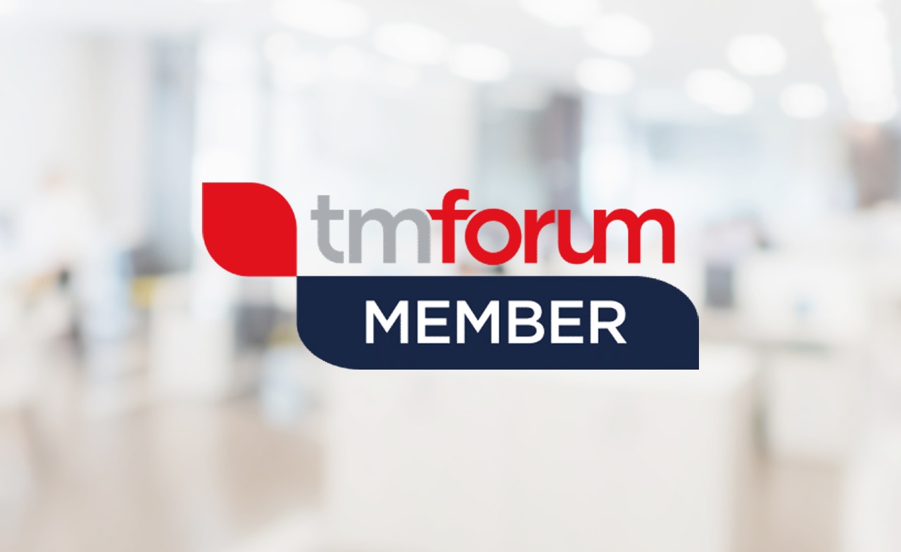 TMForum logo on office background 