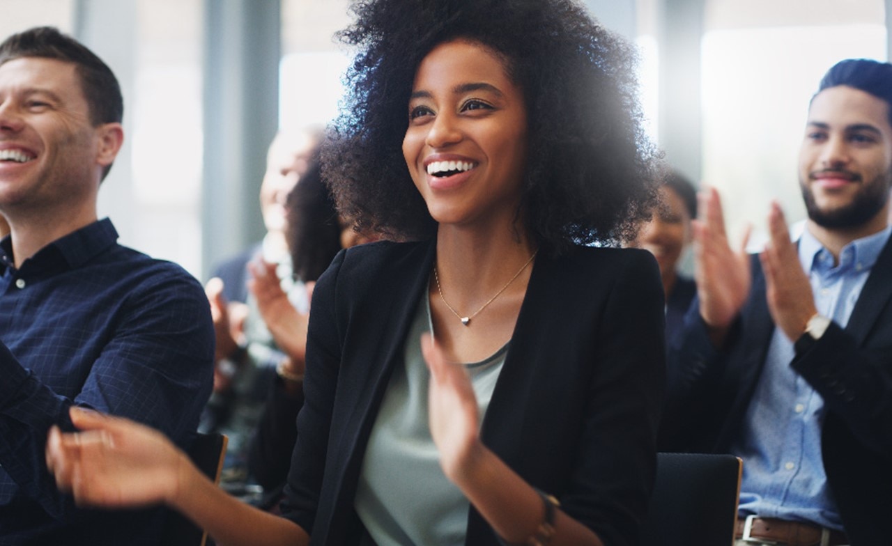 Female professional at conference 