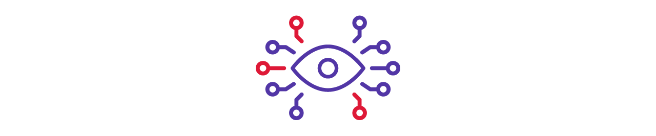eye with connectors icon