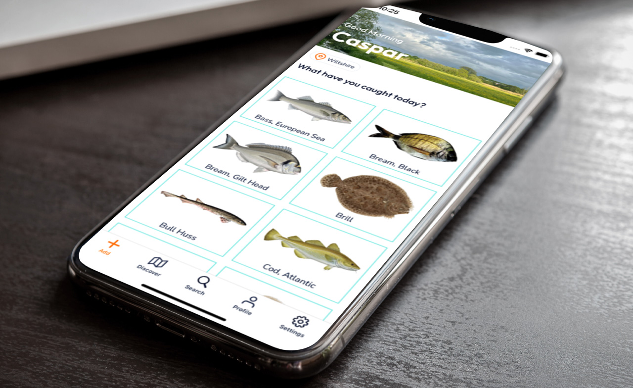 finScribe app for fishing where the end user can register the fish they caught