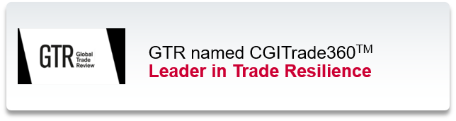 Global Trade Review (GTR) named CGI Trade360 Leader in Trade Resilience