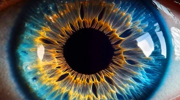 Human eye close up