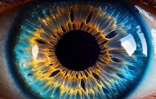 close upof the human eye