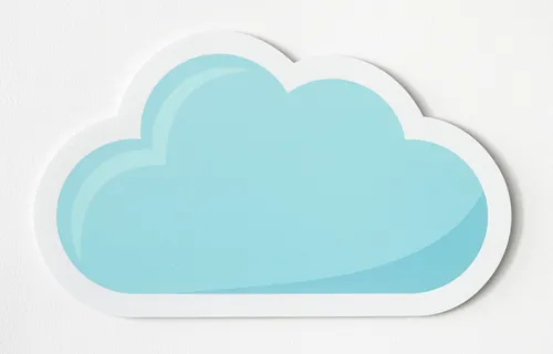 Ritat moln som symboliserar cloud-lösningar