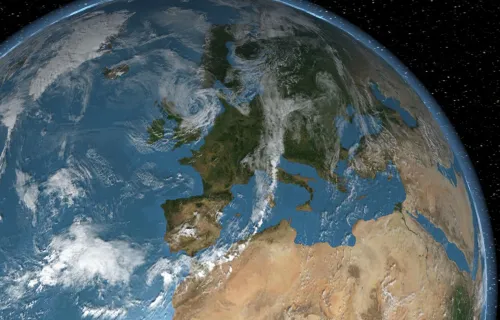 Earth view from space