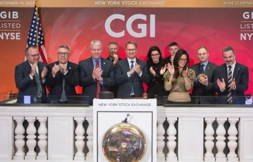 CGI rings closing bell NYSE