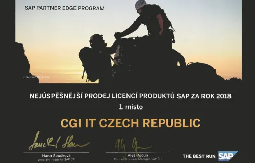CZ SAP award