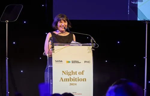 Tara McGeehan speaks at Night of Ambition 2024