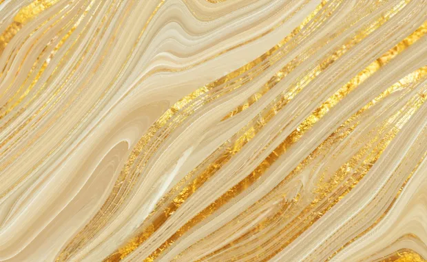 Abstract gold and beige swirls