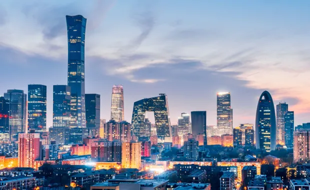 Skyline view of Beijing, China