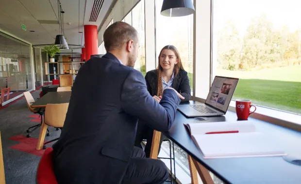 CGI colleagues in an interview 