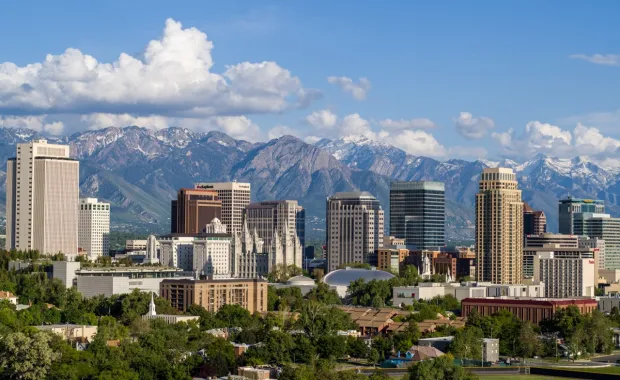 View of downtown Salt Lake City, UT