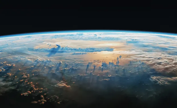 Bild på jorden from rymden