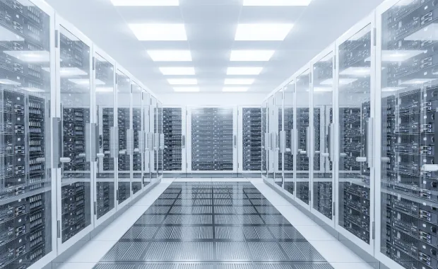 A room of computer servers 