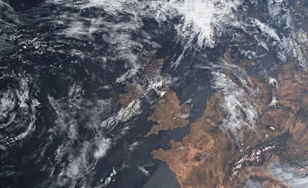 View of the UK from Space