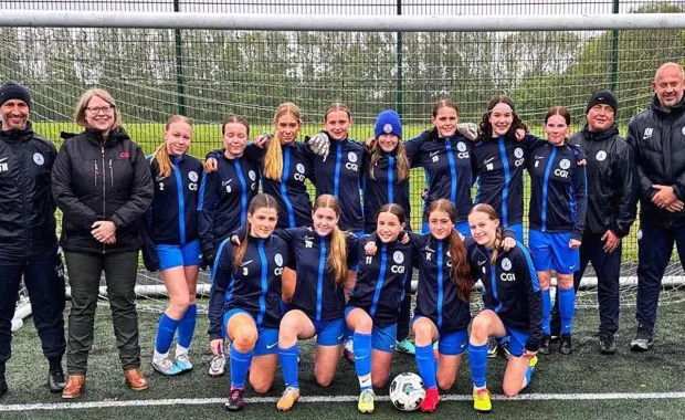 ‘Lionesses’ from Whitely Bay Girls Football Team