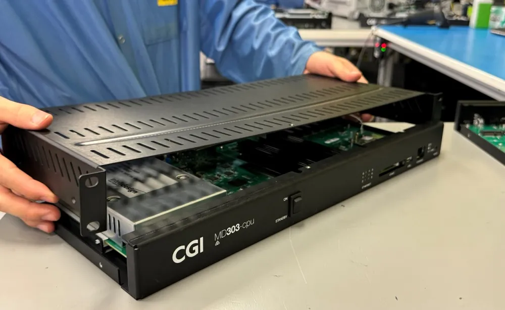 CGI RTU MD Series 303 being put together CGI RTU MD Series 303 being put together