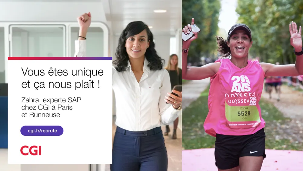 Zahra, experte SAP chez CGI à Paris et runneuse
