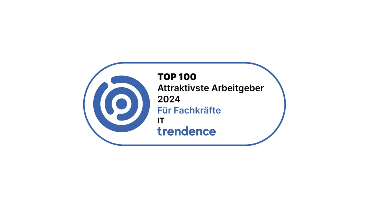 Logo Trendence Top100 Attraktivste Arbeitgeber für Fachkräfte IT 2024